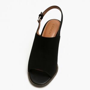 Coach Women's Black Slingback Sandals